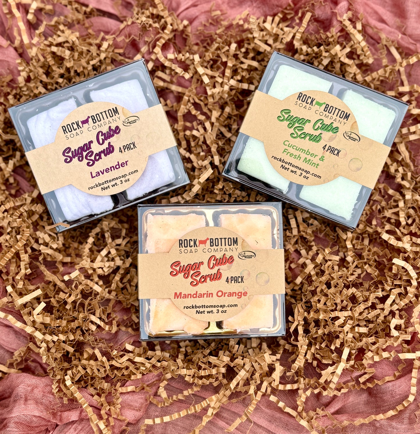 Goat Milk Sugar Cube Scrubs 3oz