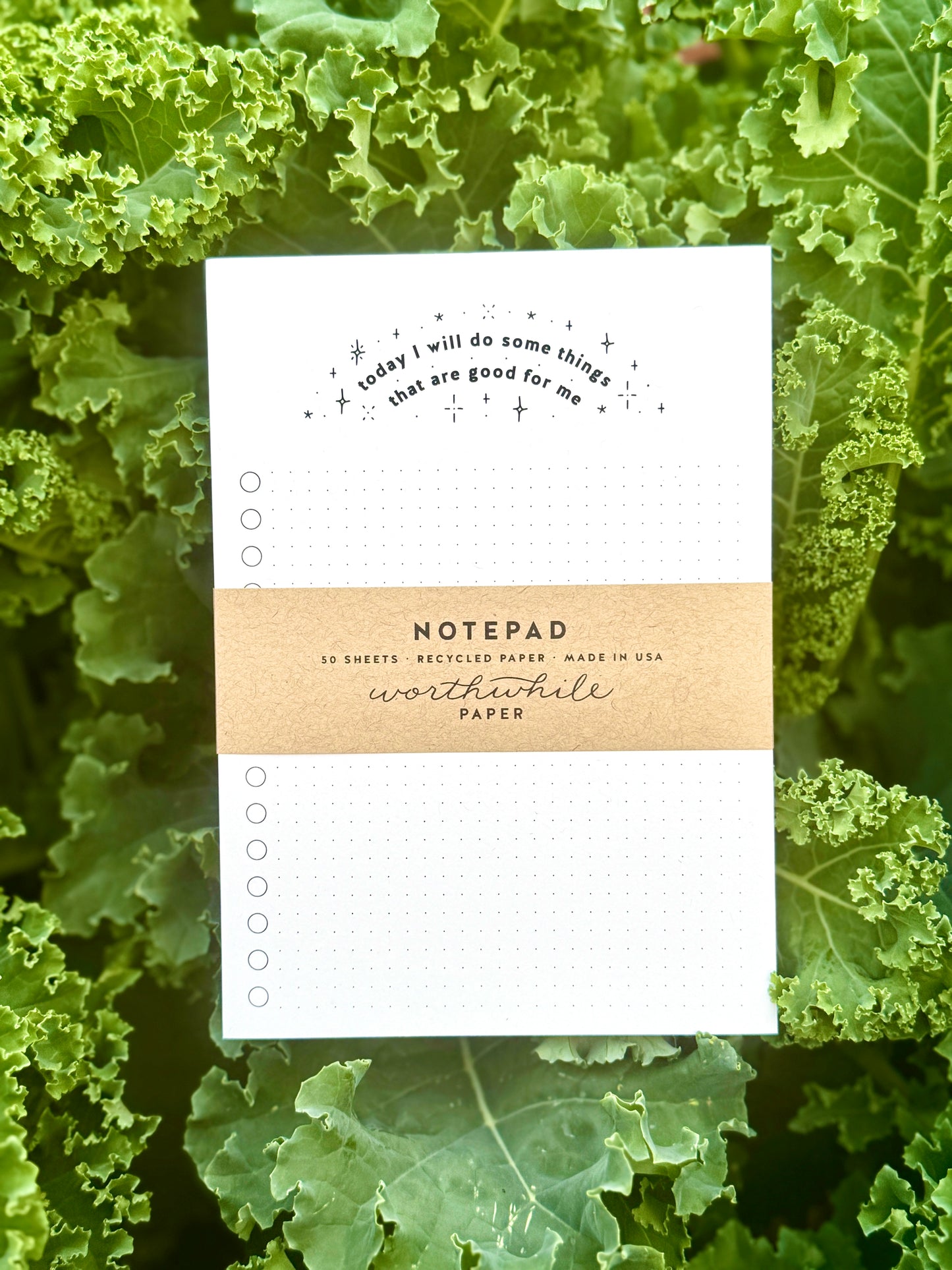 “Today I Will Do Some Things That Are Good For Me” Notepad