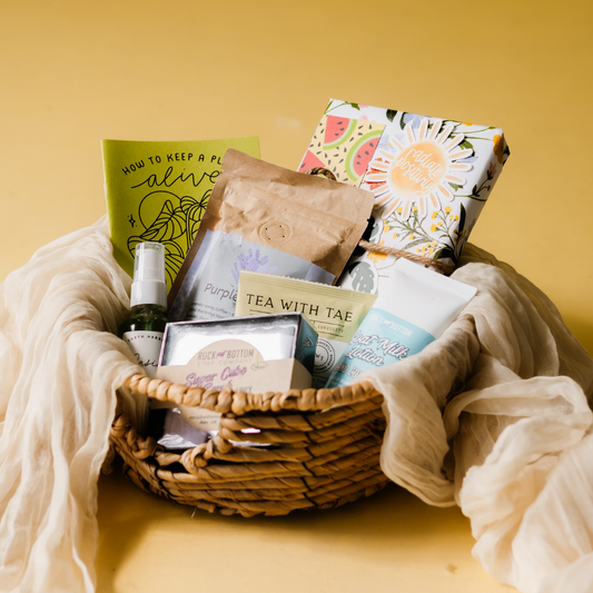 Thoughtfully curated self care boxes designed to help you slow down, reset, and take time for yourself