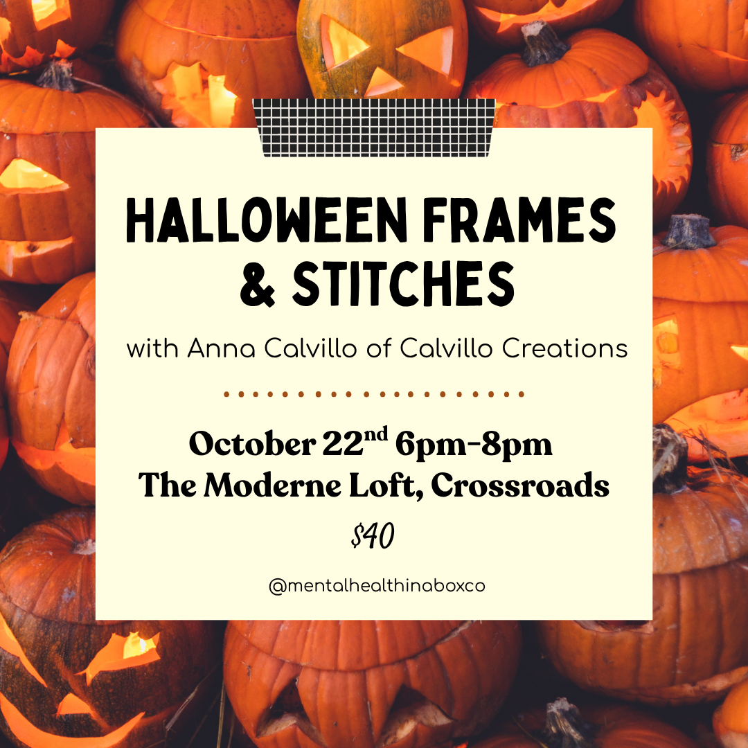 October 22nd Embroidery Workshop | Halloween Frames & Stitches