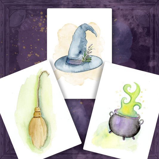 Sarah Ruth Frey October Watercolor Workshop | Witchy Watercolor